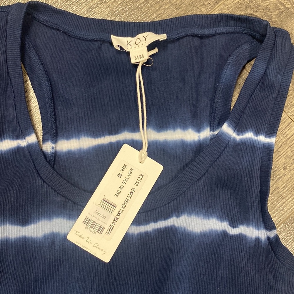 Koy Resort blue tank maxi dress - Picture 2 of 7